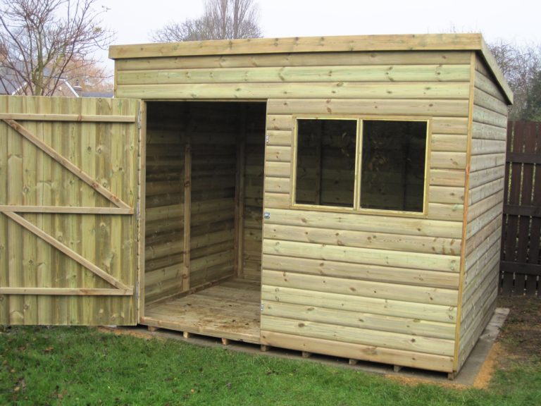 Pent Shed - Log Lap Platers Fencing &amp; Garden Buildings